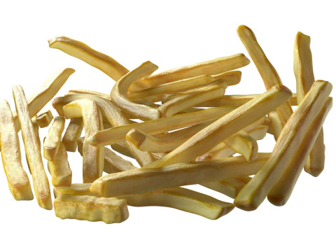 Patates kızartması yığını 3D Model