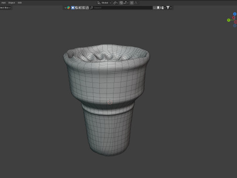 Icecream cone 1 3D Model