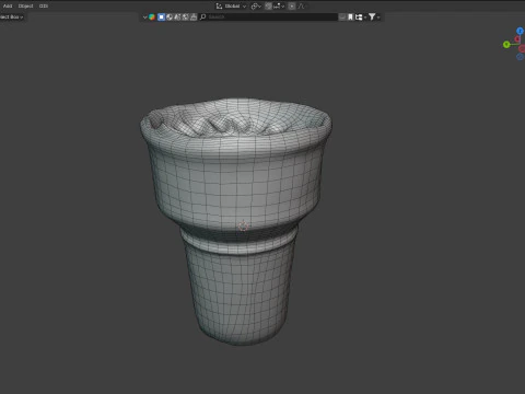Icecream cone 1 3D Model
