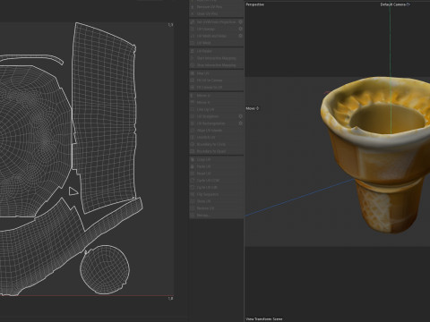 Icecream cone 1 3D Model