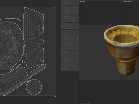 Icecream cone 1 3D Model