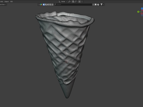 Icecream cone 2 3D Model