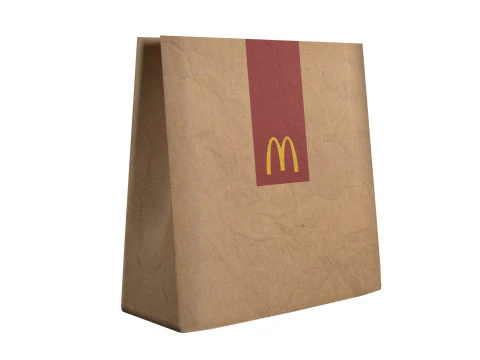 Fast Food Paper Bag 3D Model