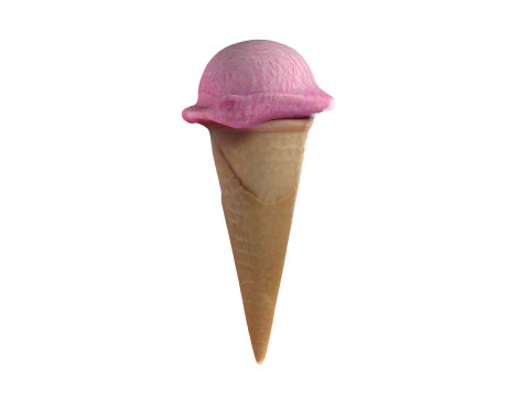 Ice Cream Cone 4 3D Model