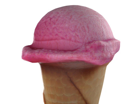 Ice Cream Cone 4 3D Model