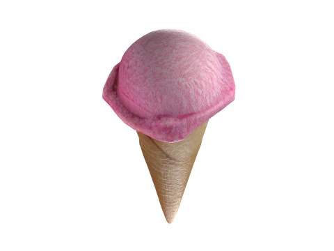Ice Cream Cone 4 3D Model