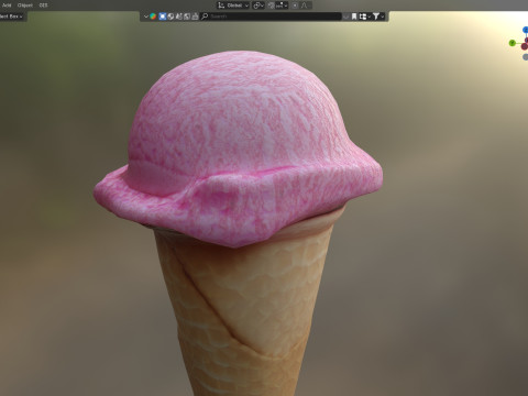 Ice Cream Cone 4 3D 模型