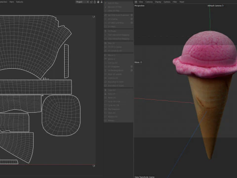 Ice Cream Cone 4 3D Model