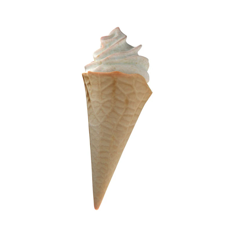 Ice Cream Cone 5 3D Model .c4d .max .obj .3ds .fbx .stl .blend