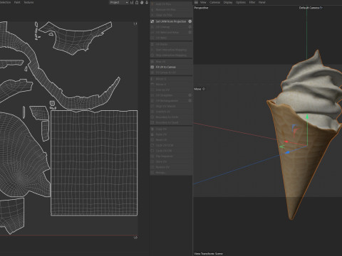 Ice Cream Cone 5 3D 모델