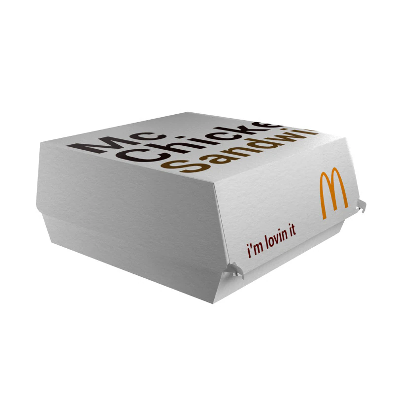 McChicken Package 3D Model .c4d .max .obj .3ds .fbx .stl .blend 