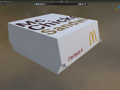 McChicken Package Modelo 3D