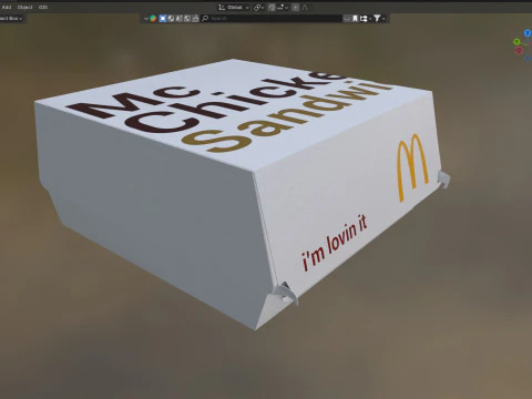 McChicken Package 3D Model