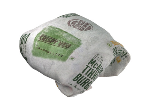 McDonalds Wrapped burger Model 3D