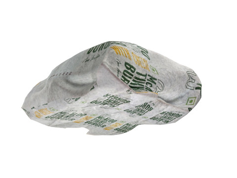 McDonalds Wrapped burger Model 3D