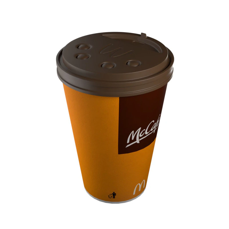 McDonalds Coffee Cup 3D Model .c4d .max .obj .3ds .fbx .stl .blend 