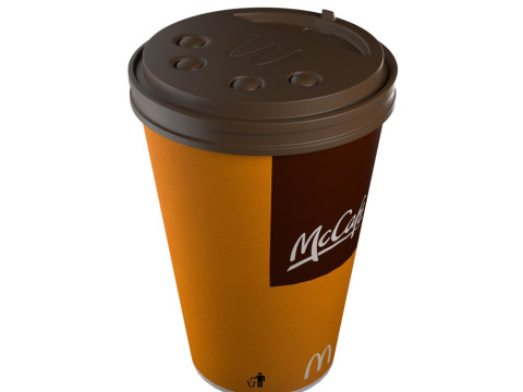 McDonalds Coffee Cup Model 3D