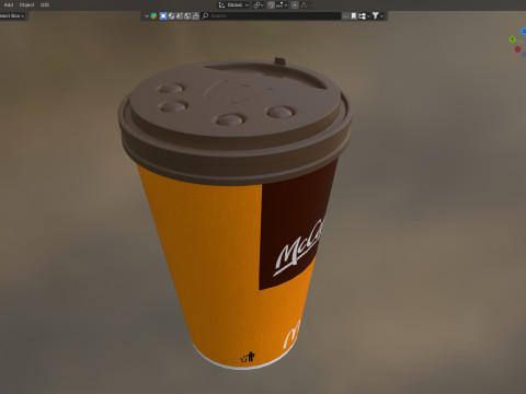 McDonalds Coffee Cup 3D Model