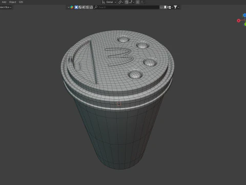 McDonalds Coffee Cup 3D Model