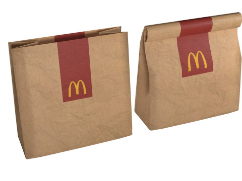 McDonalds Food Pack Modelo 3D