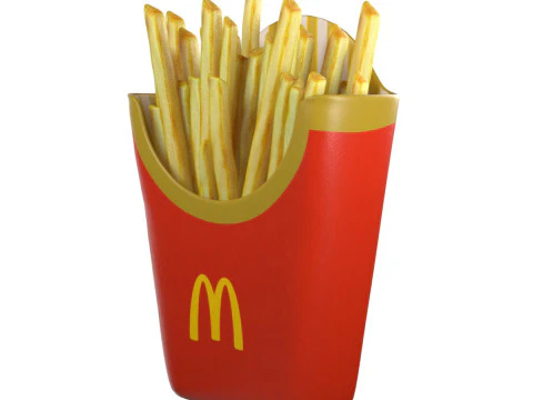 McDonald's Patates Kızartması 3D Model