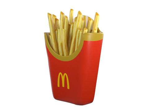 McDonalds French Fries 3D Model