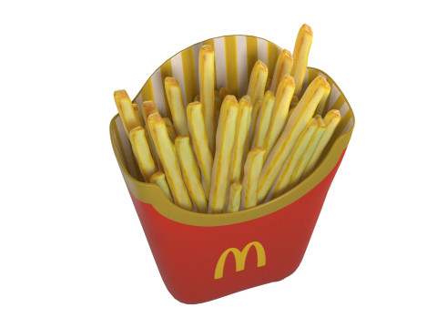 McDonalds French Fries 3D Model