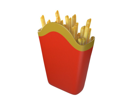 McDonalds French Fries 3D Model