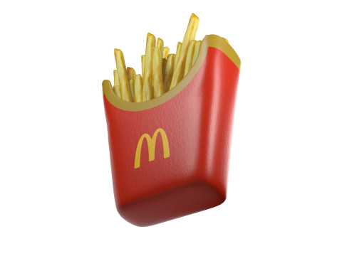 McDonalds French Fries 3D Model