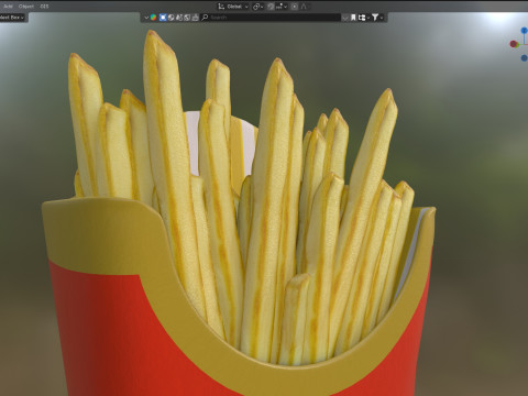 McDonalds French Fries 3D Model