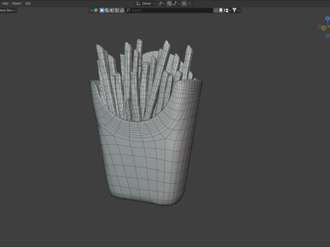 McDonalds French Fries 3D Model
