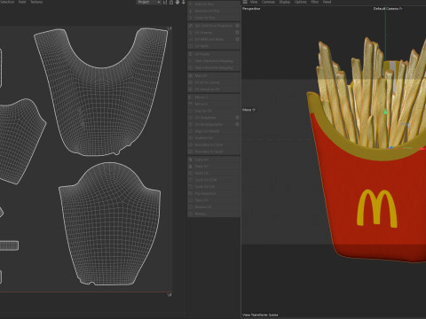 McDonalds French Fries 3D Model