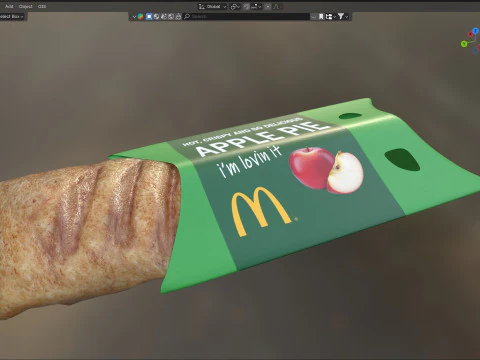 Пиріг McDonalds 3D Модель