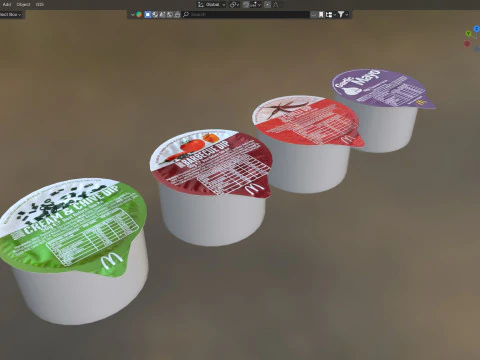 McDonalds Sauce 3D Model