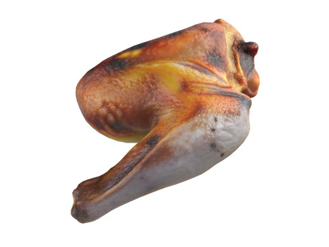 Asas de frango fritas Modelo 3D