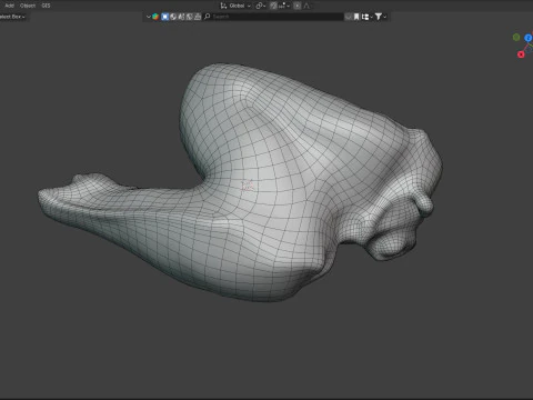 Asas de frango fritas Modelo 3D