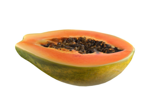 Papaya half Model 3D
