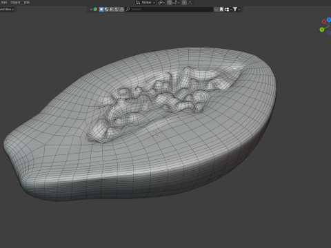 Papaya half Modelo 3D