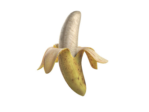Peeled Banana Modèle 3D