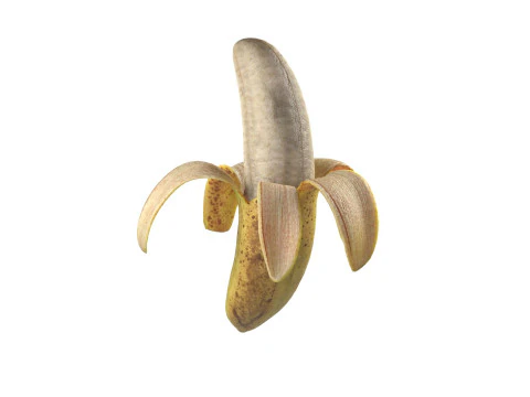 Peeled Banana 3D Model