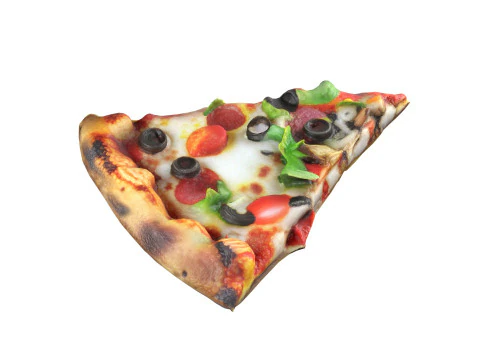 Pizza slice 2 3D Model