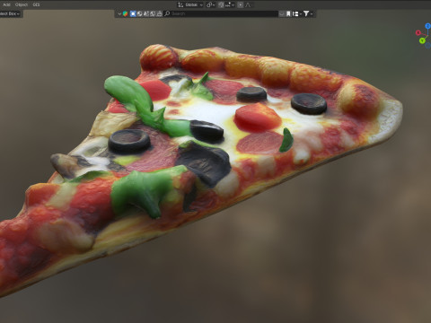 Pizza slice 2 3D-Modell