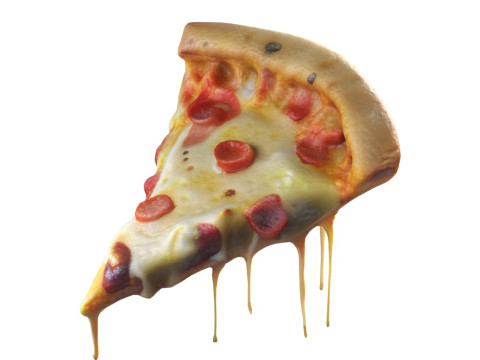 Pizza slice 3 Model 3D
