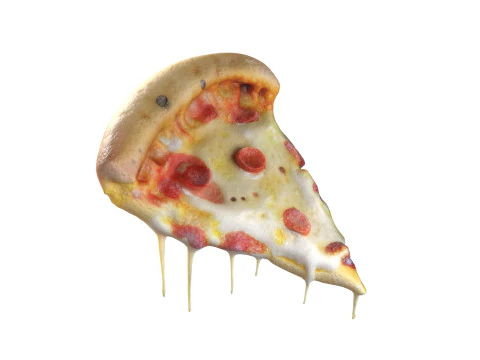 Pizza slice 3 3D Model