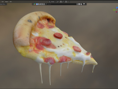 Pizza slice 3 Modelo 3D