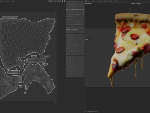 Pizza slice 3 3D Model