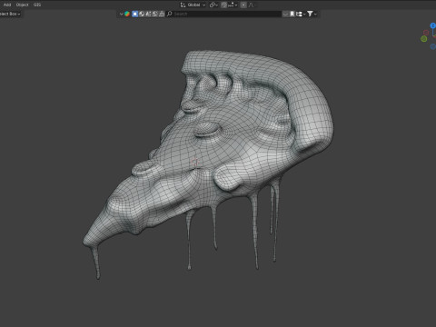 Pizza slice 3 Modelo 3D