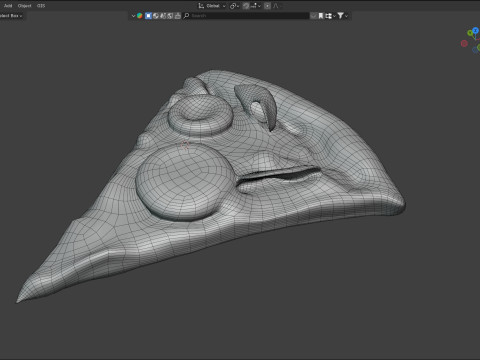 Pizza slice 4 Modelo 3D