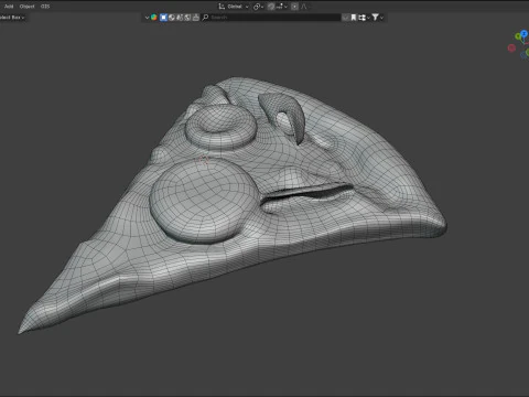 Pizza slice 4 3D Model