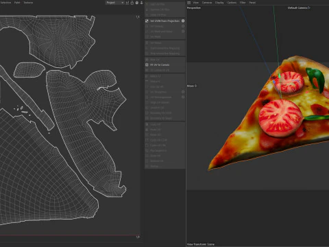 Pizza slice 4 3D Model